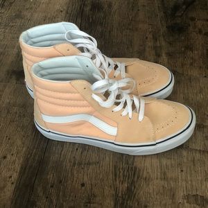 Vans High Top Shoes Apricot True White
